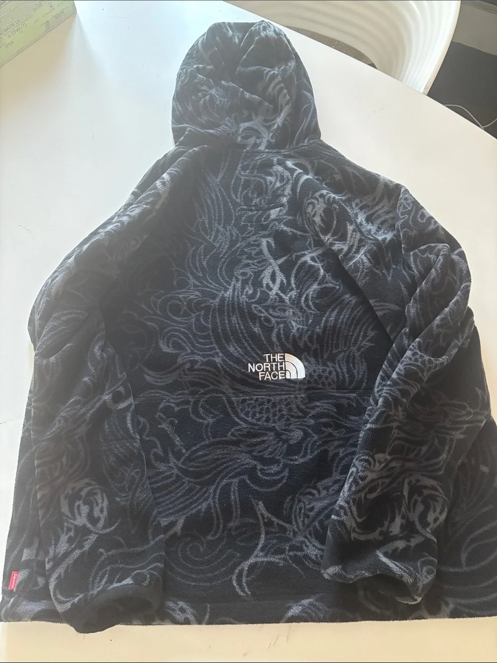 AUTHENTIC SUPREME X NORTH FACE STEEP TECH FLEECE PULL OVER “BLACK DRAGON”